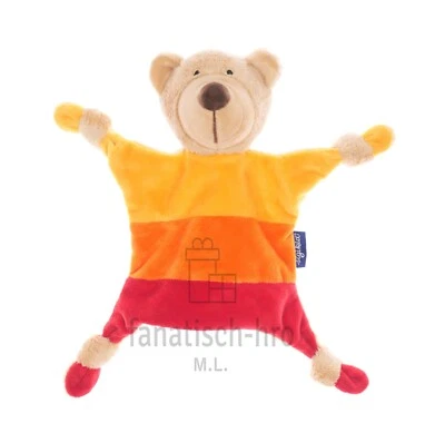 Sigikid Schmusetuch Kuscheltuch Schnuffeltuch Teddy Bär gelb orange rot 41834