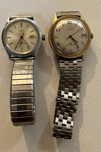 Vintage Timex Automatic Watch Lot Of 2