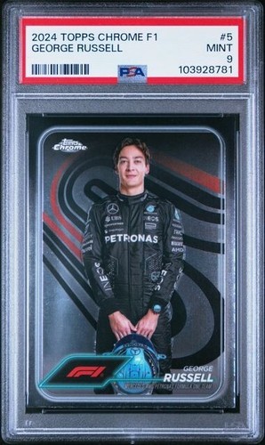 2024 Topps Chrome Formula 1 #5 George Russell PSA 9 - POP 1