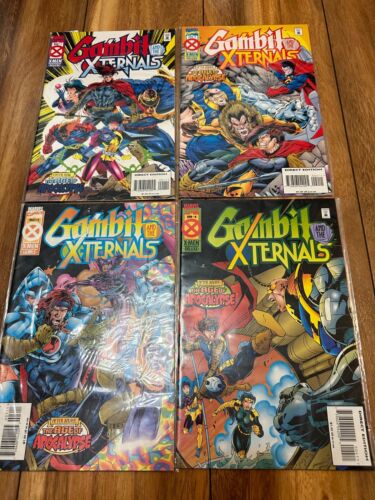 1995 GAMBIT and the XTERNALS Age of Apocalypse #1 to #4 COMPLETE - Marvel - Picture 1 of 6