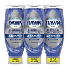 3 Dawn Ultra Platinum EZ Squeeze Rain Scent Dishwashing Liquid 12.2 fl.oz/366ml
