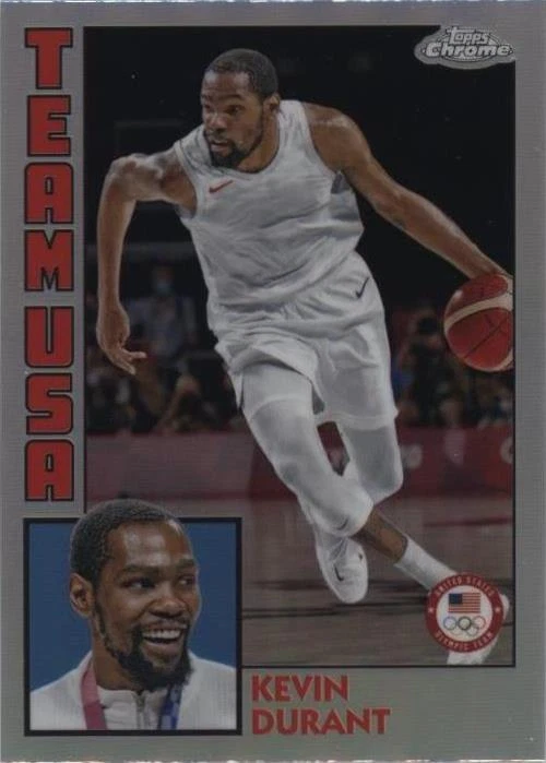 2024 Topps Chrome U.S. Olympic & Paralympic Team and Hopefuls - Kevin Durant #84T-4
