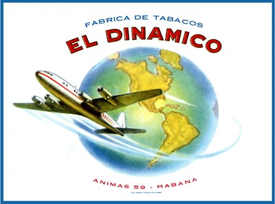1331.Cuban Design Cigar Label Poster''Dinamico''Home Bar art interior wall decor