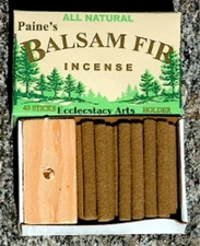 Paines Balsam Fir Incense Logs -Christmas Pine -  40 sticks Box Holiday Favorite