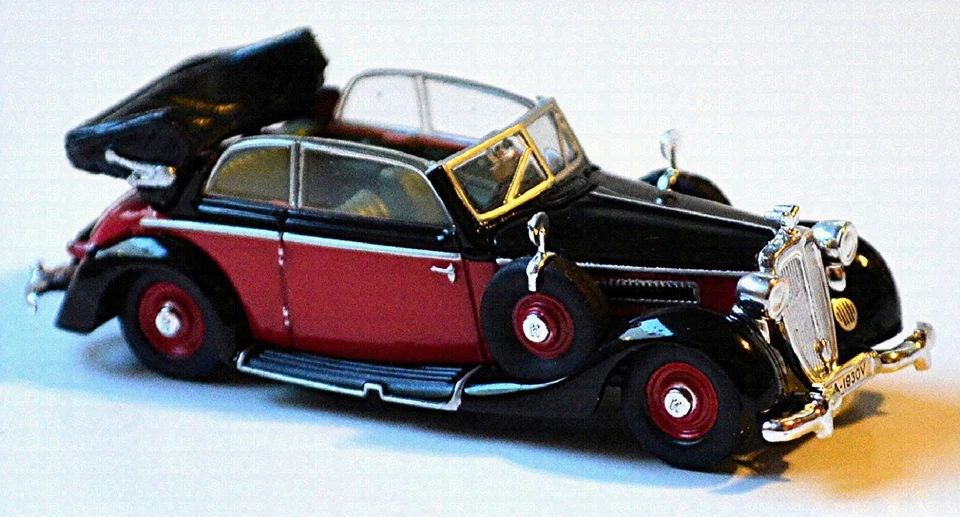 Horch 930V Cabriolet 1939 Red+Black 1:87 Busch 9838852 - Image 3 of 4