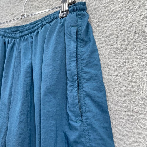 Vintage Nike Windbreaker Pants Boys Medium M Green Blue Lined Zip Ankle Y2K - Picture 5 of 15