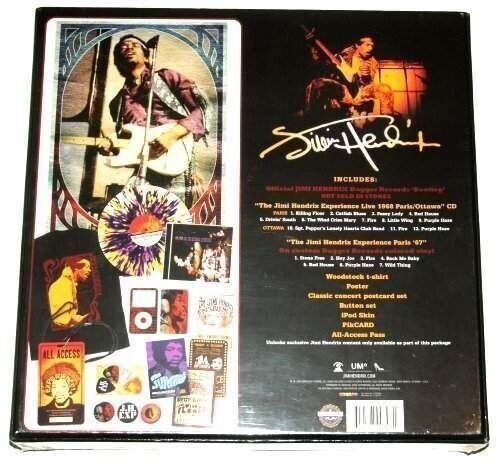 Jimi Hendrix - Live 1967/68 Paris / Ottawa - Eu LP/CD Box Set Plus T-shirt + - Picture 2 of 2