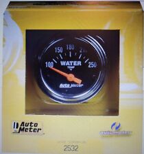 Autometer 2532 Traditional Chrome Electric Water Temperature Gauge Kit Wsensor Autometer 2532 Traditional Chrome Electric Water Temperature Gauge Kit Wsensor