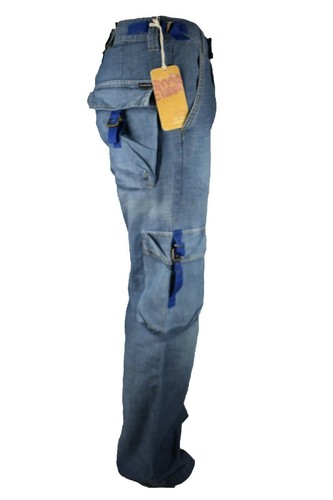 Energie Mens Cargo Jeans Side Pockets Wide Leg Wide Pocket W29 Skate - Picture 3 of 7