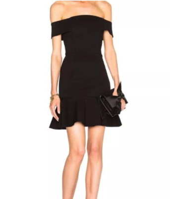 nicholas ponti off shoulder dress NICHOLAS NWT Ponti Off Shoulder Mini Dress, NAvy, Size6, Org $495