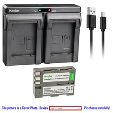 Kastar Battery Dual Charger for Nikon EN-EL3e MH-18a  Nikon D80 DSLR Camera