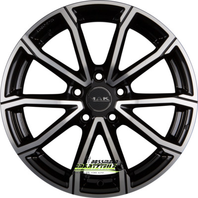 Mak DaVinci black mirror 7x17 ET50 - LK5/108 ML63.4 Felge Alu