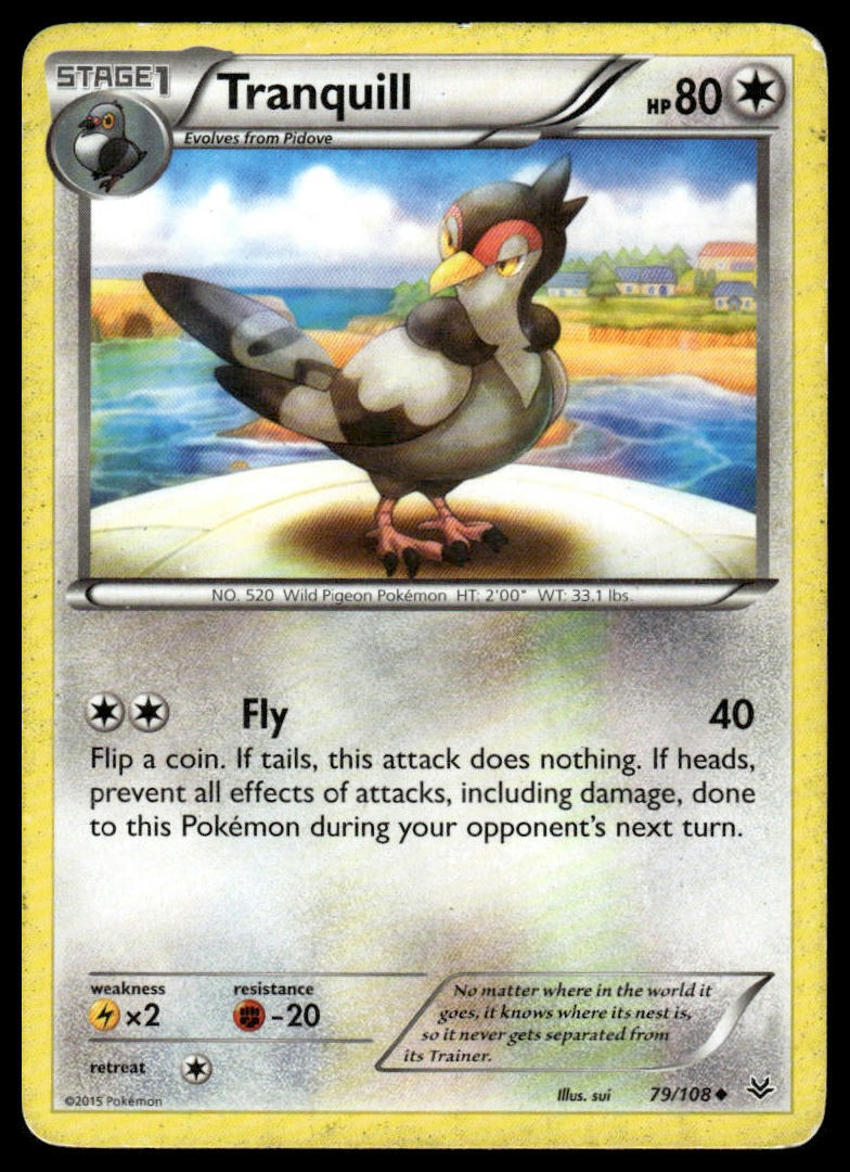 XY - Roaring Skies #79/108 Tranquill | eBay