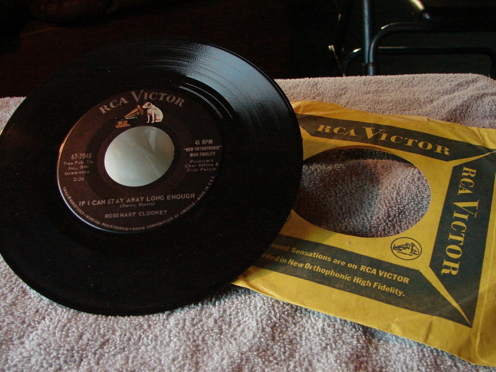 RCA Record, Rosemary Clooney.Give Myself a Party/If I Cant Stay Away