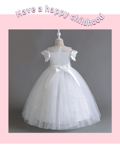 Birthday Wedding Party Dress for Girls Kid Princess Dress For Dance Performance - Picture 12 of 18