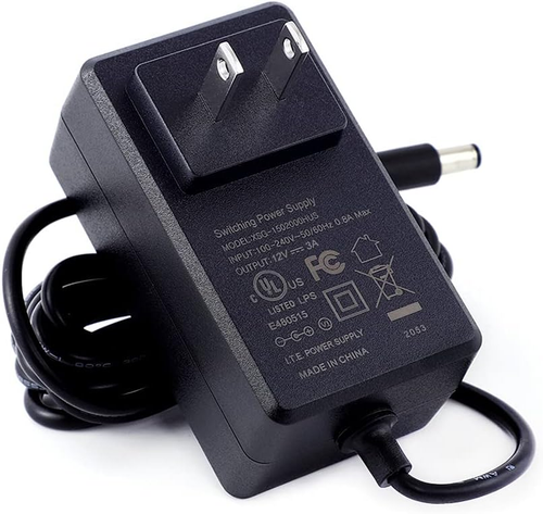 YUNBO 12V 3A Power Supply Adapter - UL Listed, 36W Max With 5.5x2.1mm Connector