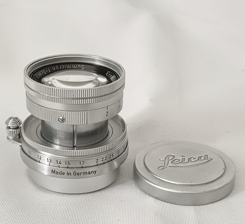 Leica 50/2 SUMMICRON screw mount, collapsible, Germany year 1954, caps, EXC+++ - Foto 12 di 12