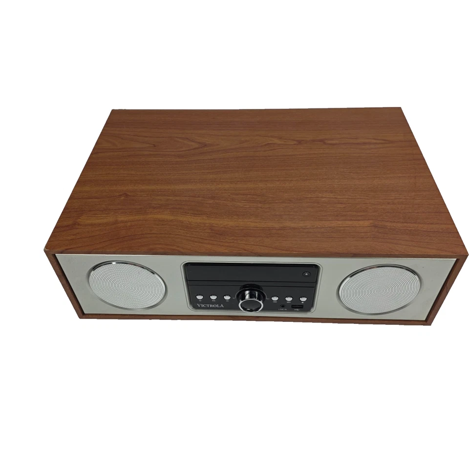 Victrola VS-120 Bluetooth Radio CD USB AUX Microsystem - Works - Image 2 of 4