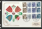 GB FDC 1981 Regionals, the 3 regions on 1 cover, BUREAU cancel, Label Address