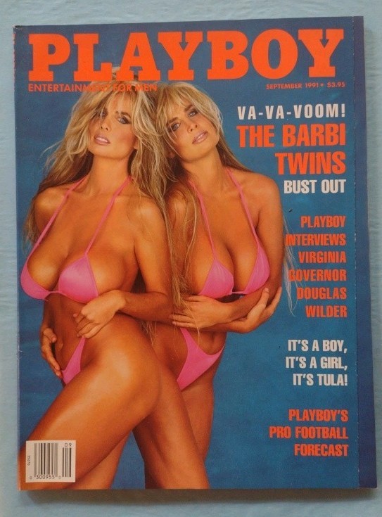 PLAYBOY September 1991 magazine BARBI TWINS Danny Glover BILL GATES
