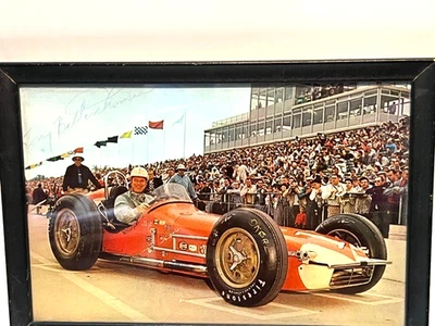 Autographed Tony Bettenhausen # 1 IndyCar during the 1959 Race - Sealed in Frame - Image 1 of 3