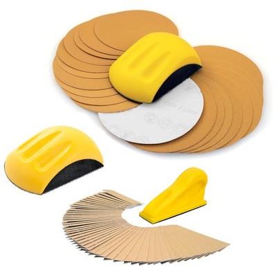 73 PCS 5 Inch Sanding Mouse Detail Kit Sand Paper Assortment Pack Discs