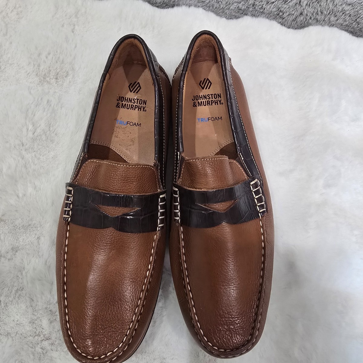Johnston & Murphy Cort 2.0 Penny / Driving Loafer Tan, Brown Croc Size 11 NEW Johnston & Murphy Cort 2.0 Penny / Driving Loafer Tan, Brown  main image 2