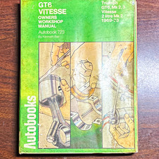 Triumph Gt6 Vitesse Mk Ii Iii 2 Litre Autobooks 723 Workshop Manual 1969-73 Triumph Gt6 Vitesse Mk Ii Iii 2 Litre Autobooks 723 Workshop Manual 1969-73