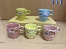Sanrio Mug Lot of 5 Hello Kitty My Melody Pompompurin Korokoro Kuririn With box