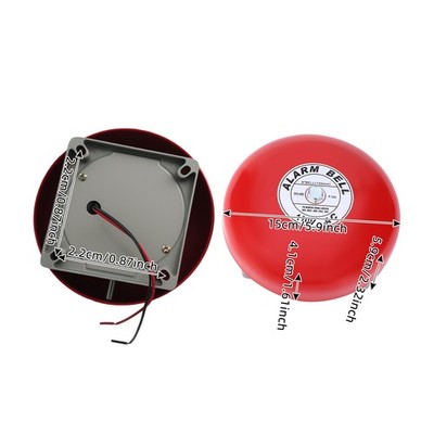 Round Alarm Bell, Security Fire Alarm Bell, Alarm Bell Red | eBay