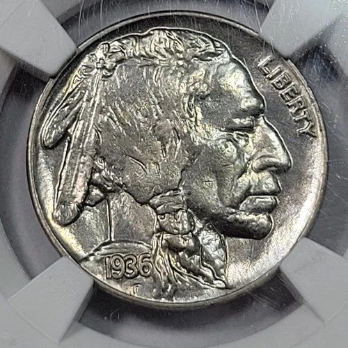 1936 5c Buffalo Nickel PCGS MS65 High Grade GEM PQ Type Coin *M346