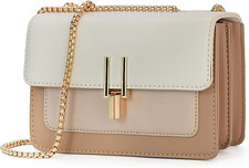 Cute Color Block Crossbody Bags Designer Handbags Leather Satchel Shoulder