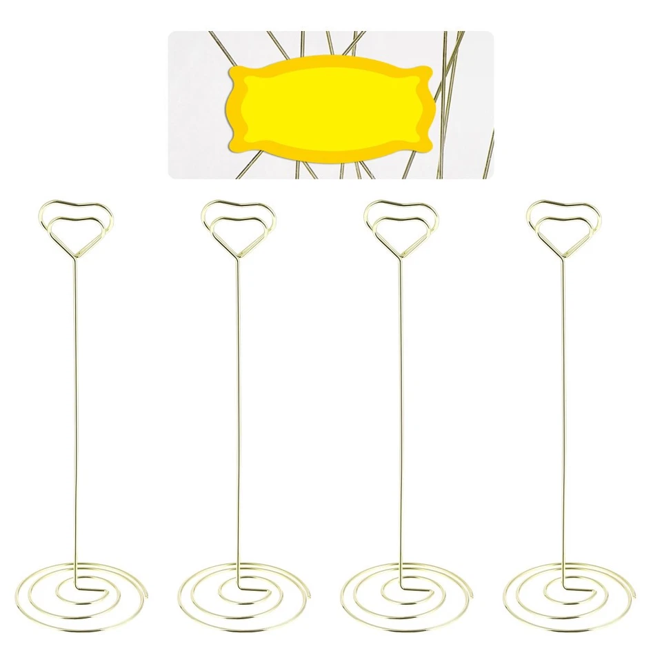  Fotohalter Metall Kartenhalter Herzform Herzförmige Kartenklammern - Bild 3 von 4