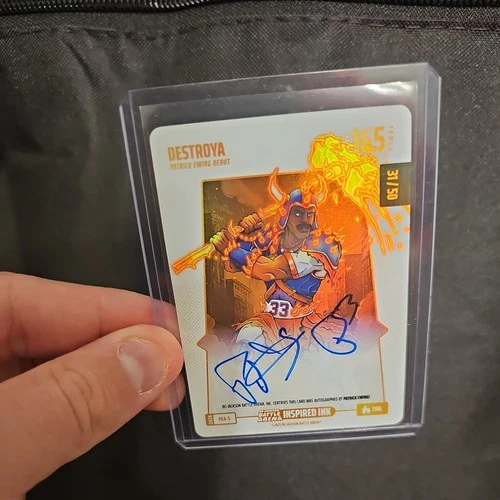 Bo Jackson Battle Arena- Patrick Ewing Debut- `Destroya` Auto /50 Fire PWR 165