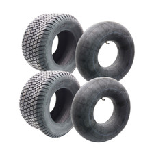 2x pneus 20x10.00-10 tubeless + chambres à air avec valve coudée TR87