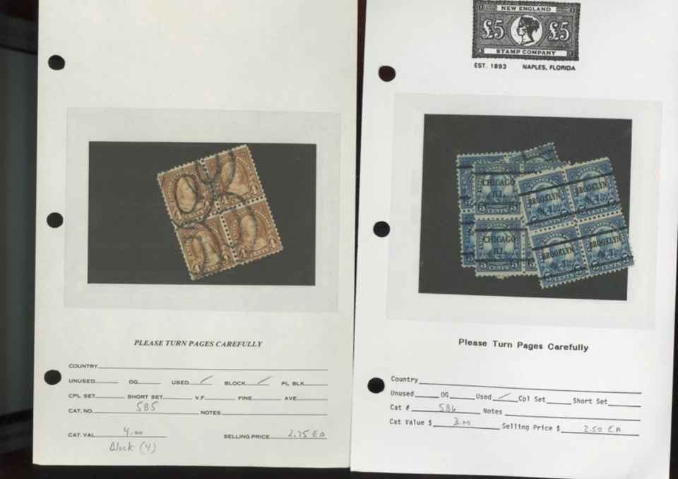 US stamps to #702  111  blocks of 4 used dealer lot see description    (mb33 - Image 4 of 4