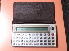 Sharp PC-1250A Pocket Computer w/ Case Tested Works, new Batteries