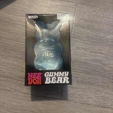 New Authentic Schylling NeeDoh Gummy Bear Sensory Fidget Toy - Blue - Sealed