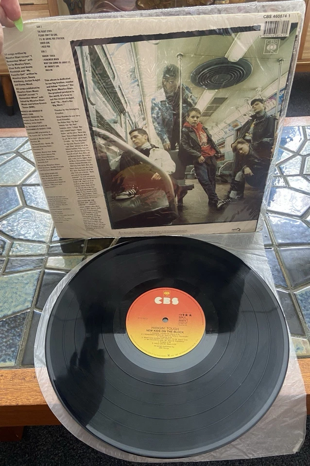 NEW KIDS ON THE BLOCK HANGIN’ TOUGH 1988 Vintage Vinyl Lp Record Album - Image 3 of 4