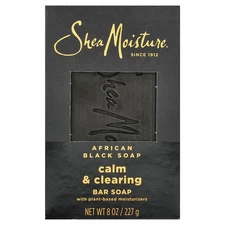 African Black Bar Soap, with Plant-Based Moisturizers, 8 oz (227 g)