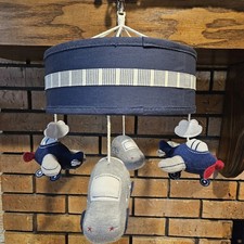Baby Boy Crib Mobile Lambs Ivy Cars Planes MOBILE ONLY see Description