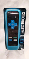 Silicone Cover for Roku Voice Remote Anti Slip Shockproof Glow in Dark Blue