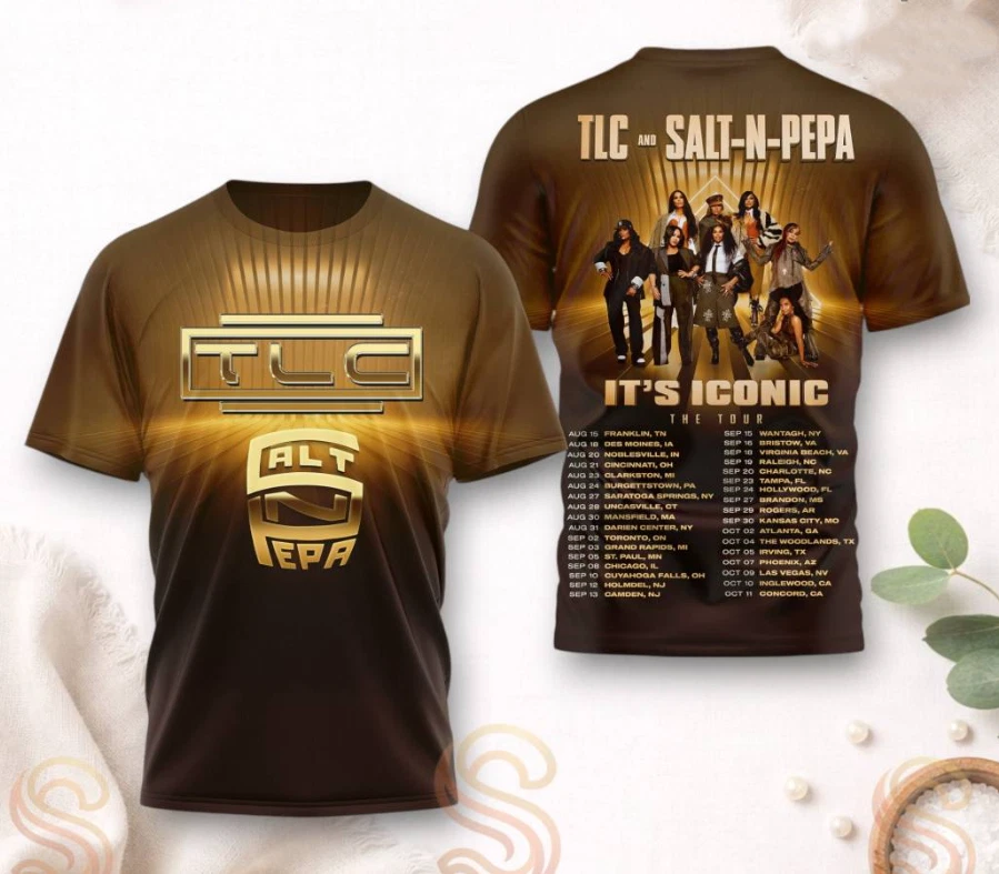 TLC And Salt-n-pepa It's Iconic The Tour 2026 AOP 3D T-Shirt ZA697