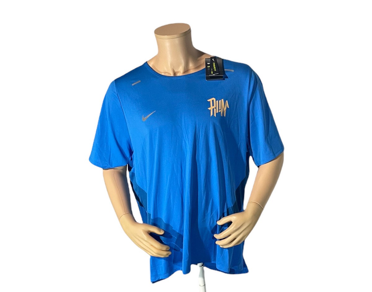 New Nike Dri-FIT Rise 365 Wild Run SZ 2XL CU5694 435 Blue Running