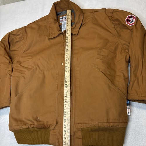 WALLS FR Flame Resistant Insulated Work Jacket 2XL Winter Coat Heavy Brown - Picture 7 of 13
