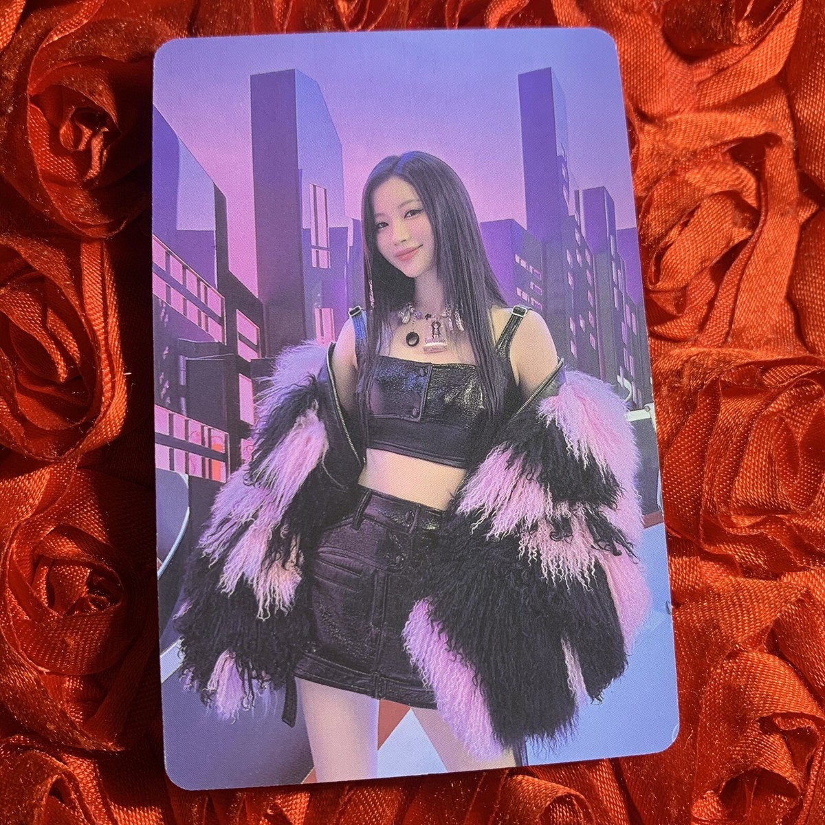 ASA BABYMONSTER SNOW PURPLE Edition Celeb K-POP Girl Photo Card