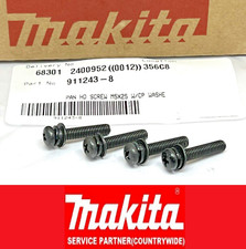 4xGenuine Makita Pan HD Screw M5x25 W/Cp Washer JN3200 GA7911 DHS782 HR5000/3858