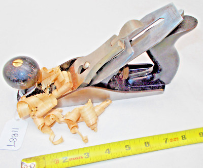 Plane, STANLEY No. 3 Type 19 Woodworkers Vintage Clean Corrugated Wood Plane USA