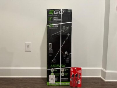 New EGO Power Combo Kit with Blower and String Trimmer + Free Milwaukee Gift