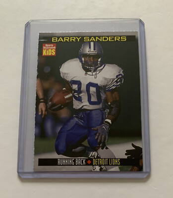 BARRY SANDERS RARE 1999 SPORTS ILLUSTRATED FOR KIDS CARD FOOTBALL DETROIT LIONS | eBay BARRY SANDERS RARE 1999 SPORTS ILLUSTRATED FOR KIDS CARD FOOTBALL DETROIT LIONS | eBay